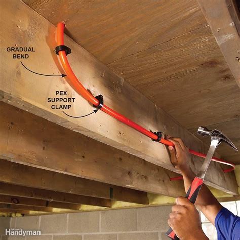 can you lay pex on a metal support brackets|pex pipe support brackets.